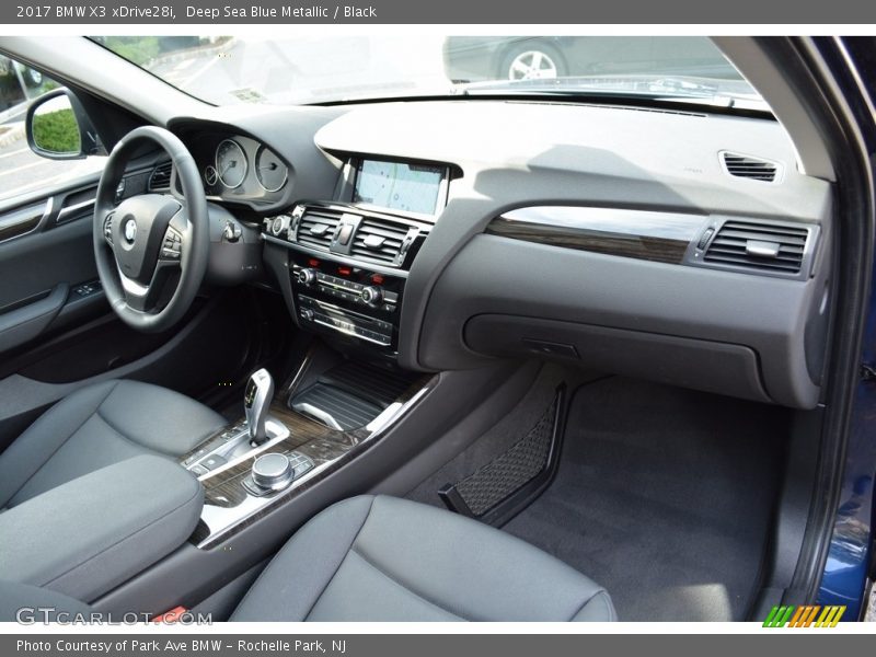 Deep Sea Blue Metallic / Black 2017 BMW X3 xDrive28i