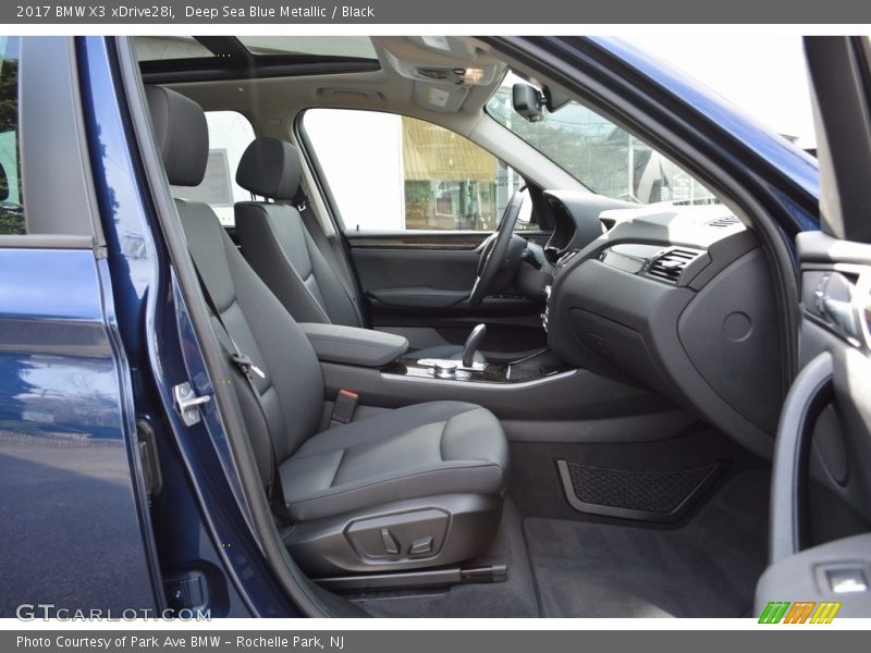 Deep Sea Blue Metallic / Black 2017 BMW X3 xDrive28i