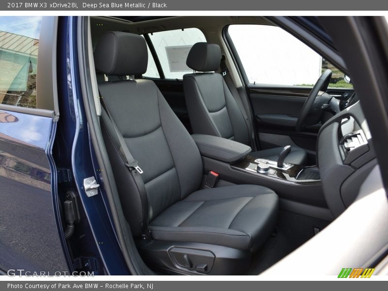 Deep Sea Blue Metallic / Black 2017 BMW X3 xDrive28i