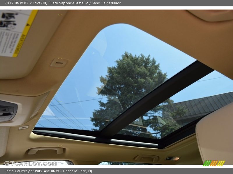 Black Sapphire Metallic / Sand Beige/Black 2017 BMW X3 xDrive28i