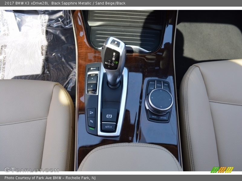 Black Sapphire Metallic / Sand Beige/Black 2017 BMW X3 xDrive28i