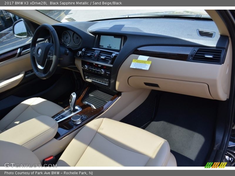 Black Sapphire Metallic / Sand Beige/Black 2017 BMW X3 xDrive28i