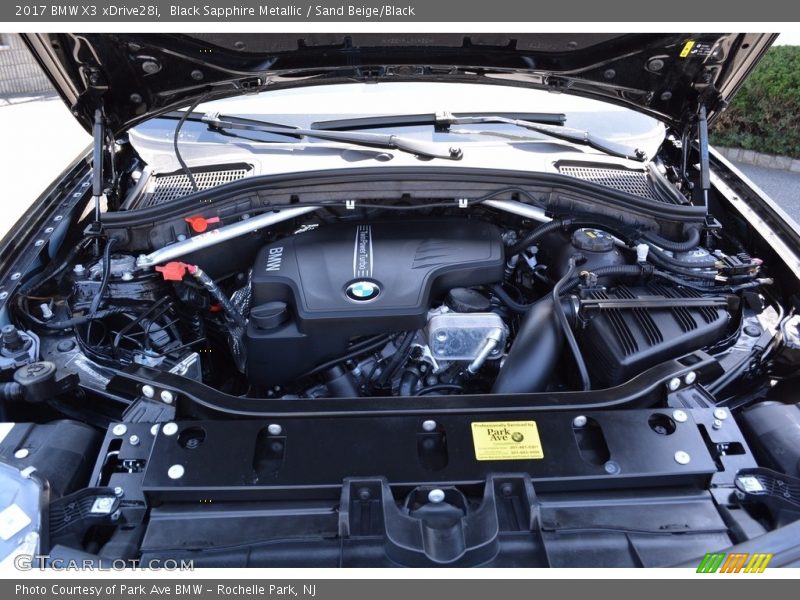 Black Sapphire Metallic / Sand Beige/Black 2017 BMW X3 xDrive28i