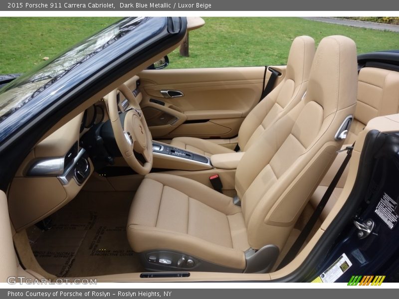 Front Seat of 2015 911 Carrera Cabriolet