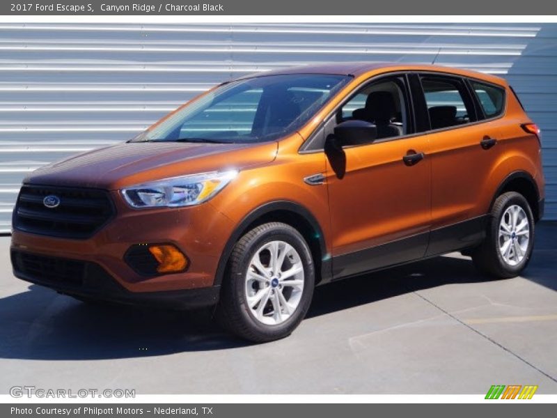 Canyon Ridge / Charcoal Black 2017 Ford Escape S