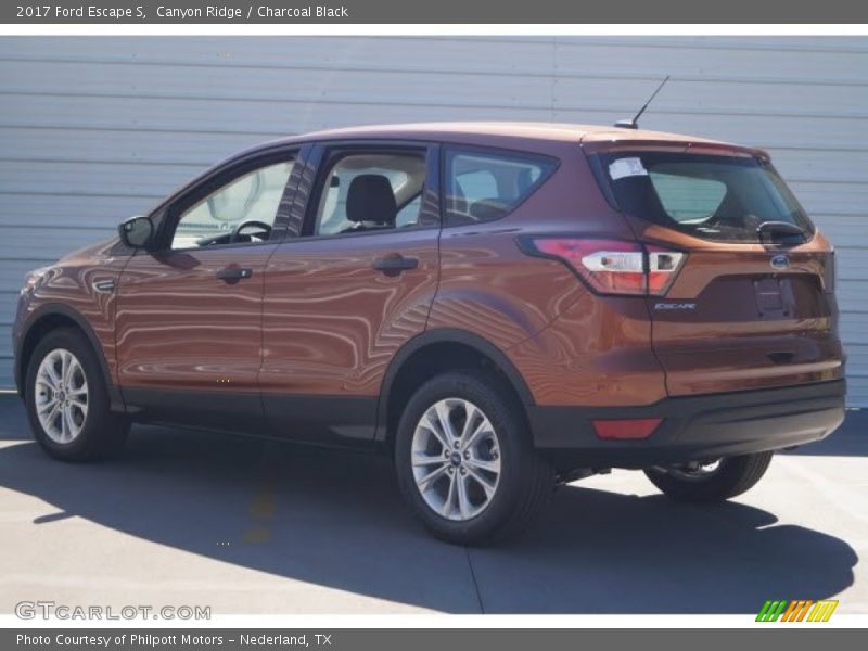 Canyon Ridge / Charcoal Black 2017 Ford Escape S