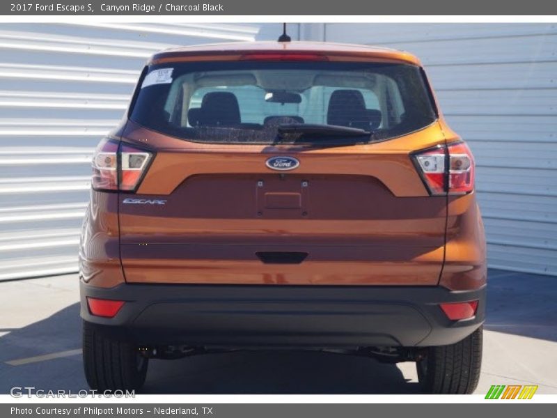 Canyon Ridge / Charcoal Black 2017 Ford Escape S