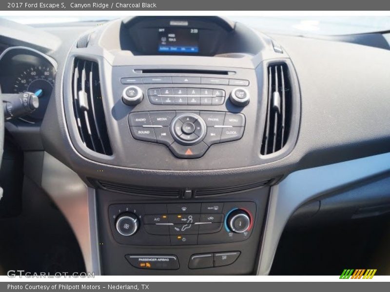 Canyon Ridge / Charcoal Black 2017 Ford Escape S