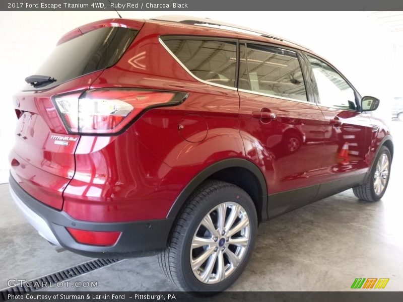 Ruby Red / Charcoal Black 2017 Ford Escape Titanium 4WD