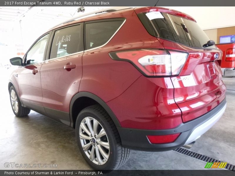 Ruby Red / Charcoal Black 2017 Ford Escape Titanium 4WD