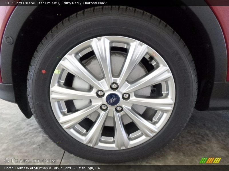 Ruby Red / Charcoal Black 2017 Ford Escape Titanium 4WD