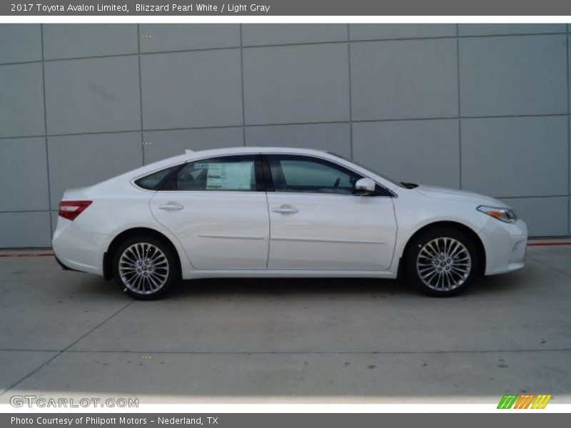 Blizzard Pearl White / Light Gray 2017 Toyota Avalon Limited