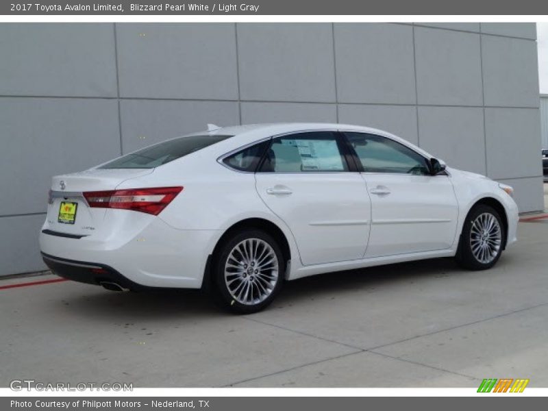 Blizzard Pearl White / Light Gray 2017 Toyota Avalon Limited