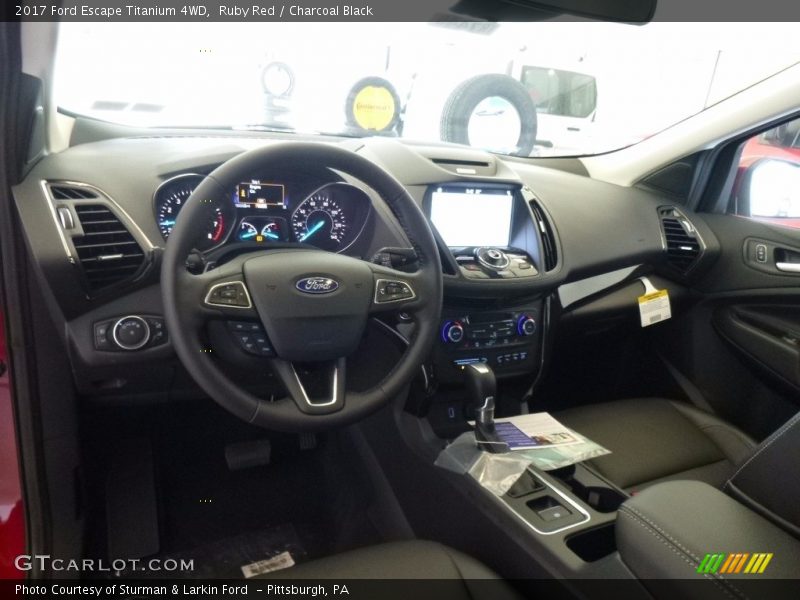 Ruby Red / Charcoal Black 2017 Ford Escape Titanium 4WD