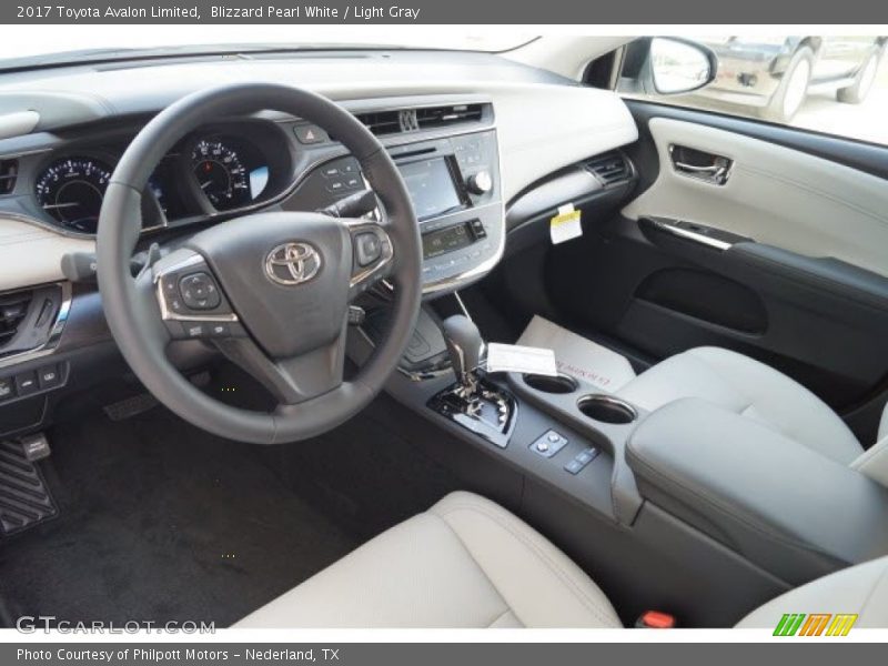 Blizzard Pearl White / Light Gray 2017 Toyota Avalon Limited