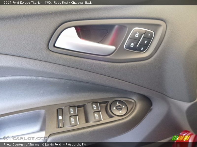Ruby Red / Charcoal Black 2017 Ford Escape Titanium 4WD