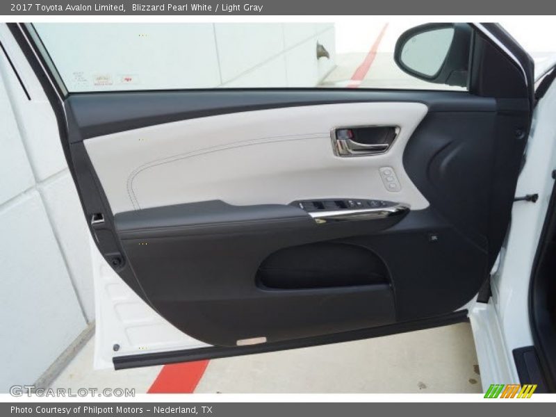 Blizzard Pearl White / Light Gray 2017 Toyota Avalon Limited
