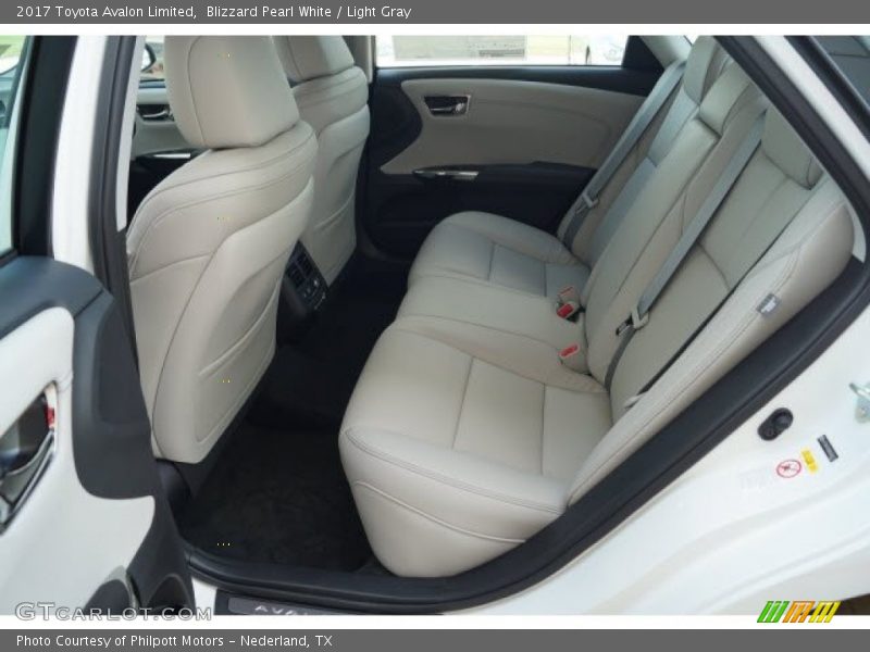 Blizzard Pearl White / Light Gray 2017 Toyota Avalon Limited