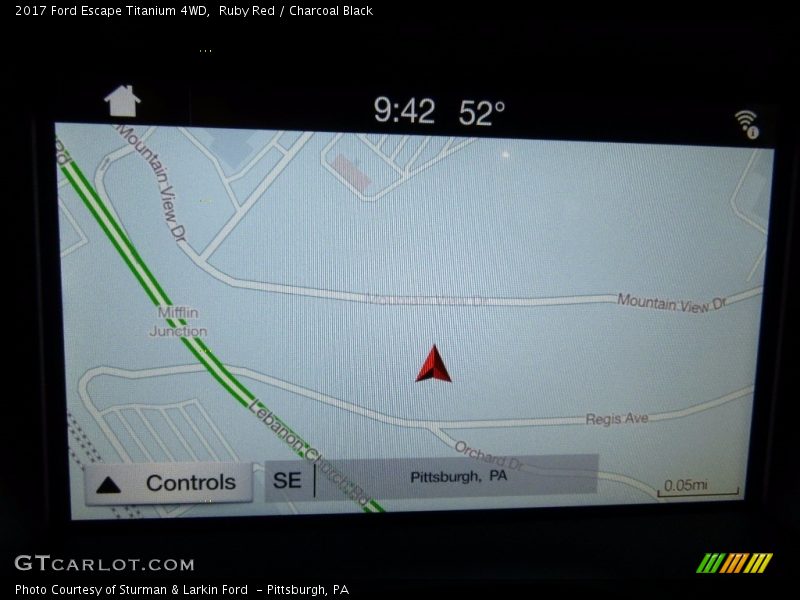 Ruby Red / Charcoal Black 2017 Ford Escape Titanium 4WD