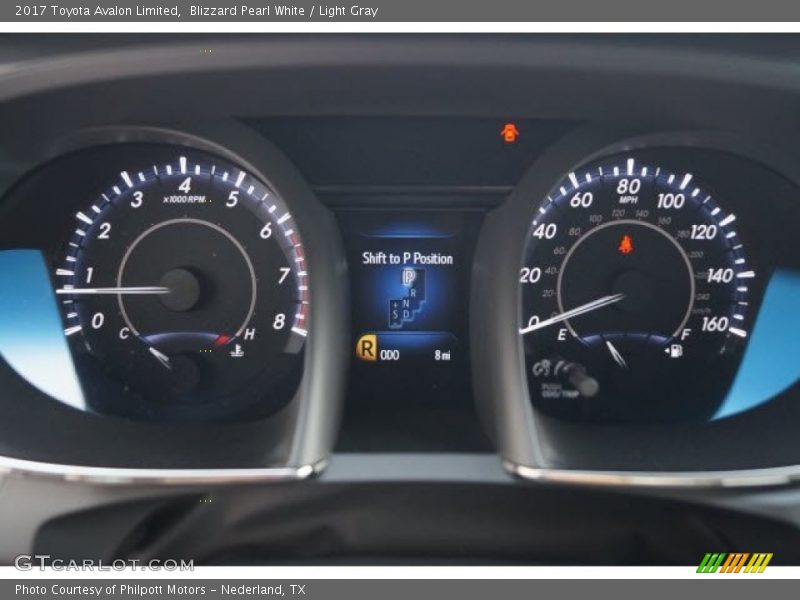 Blizzard Pearl White / Light Gray 2017 Toyota Avalon Limited