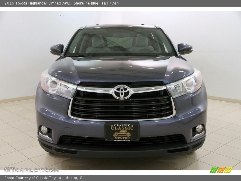 Shoreline Blue Pearl / Ash 2016 Toyota Highlander Limited AWD