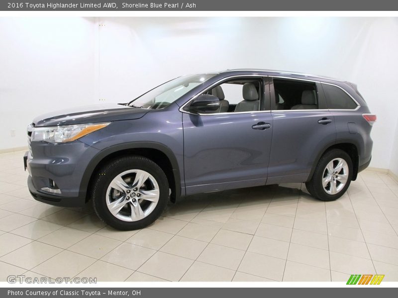 Shoreline Blue Pearl / Ash 2016 Toyota Highlander Limited AWD