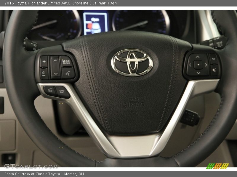 Shoreline Blue Pearl / Ash 2016 Toyota Highlander Limited AWD