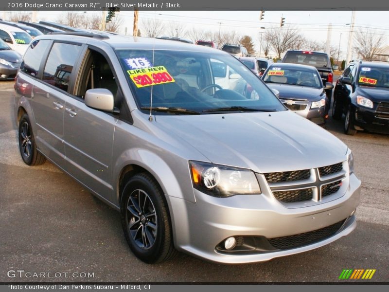 Billet Silver Metallic / Black 2016 Dodge Grand Caravan R/T