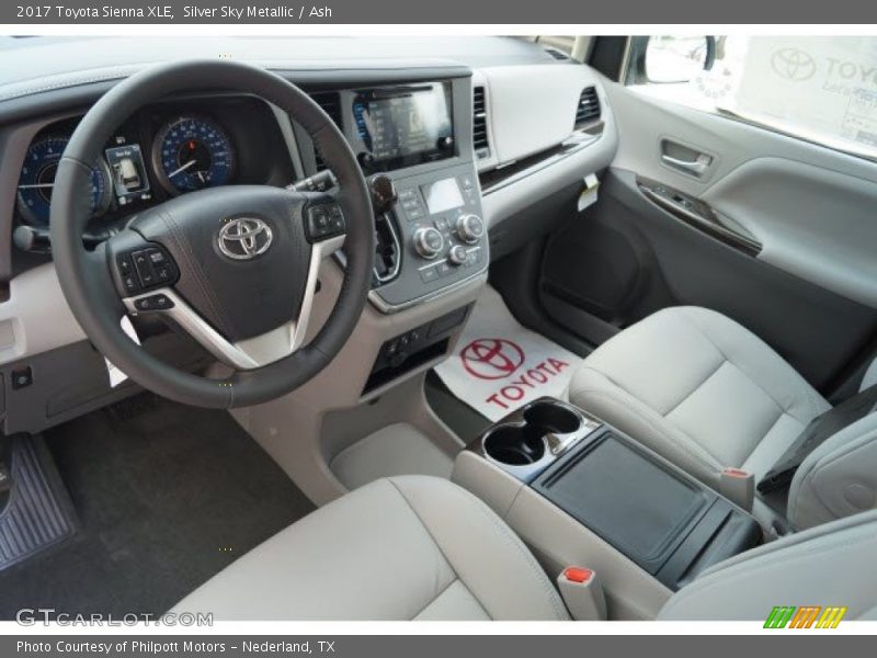 Silver Sky Metallic / Ash 2017 Toyota Sienna XLE