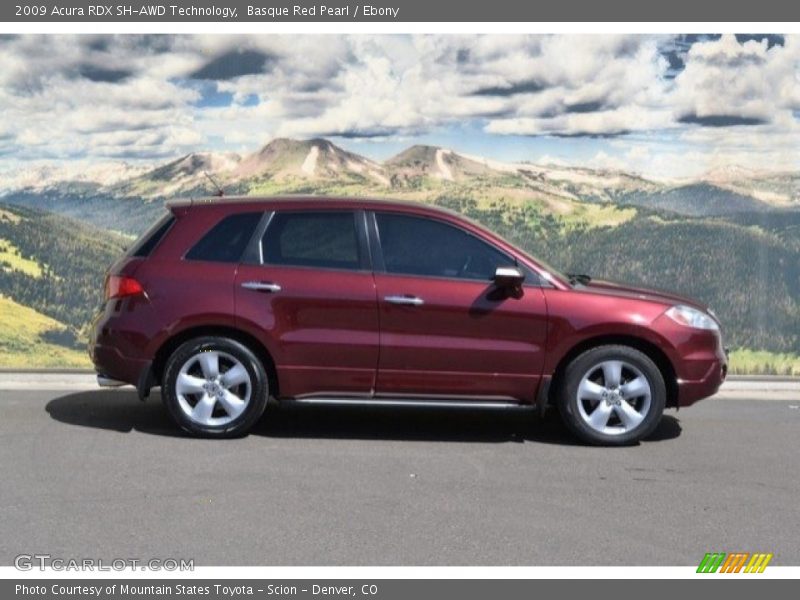 Basque Red Pearl / Ebony 2009 Acura RDX SH-AWD Technology