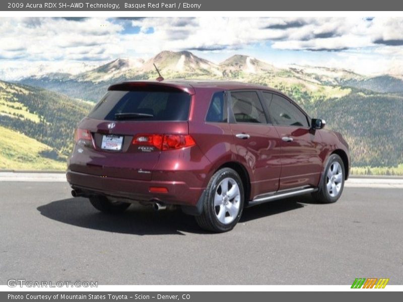 Basque Red Pearl / Ebony 2009 Acura RDX SH-AWD Technology