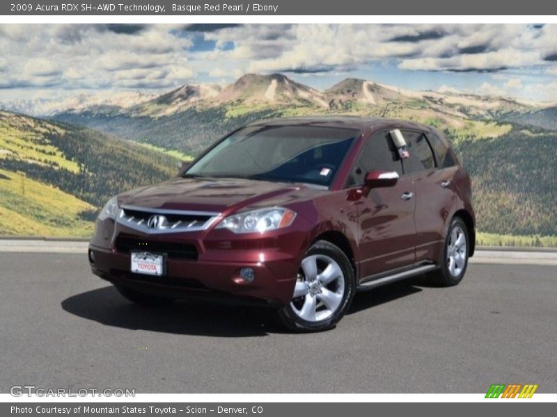 Basque Red Pearl / Ebony 2009 Acura RDX SH-AWD Technology