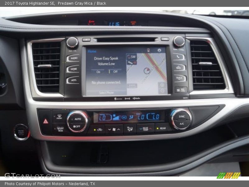 Predawn Gray Mica / Black 2017 Toyota Highlander SE