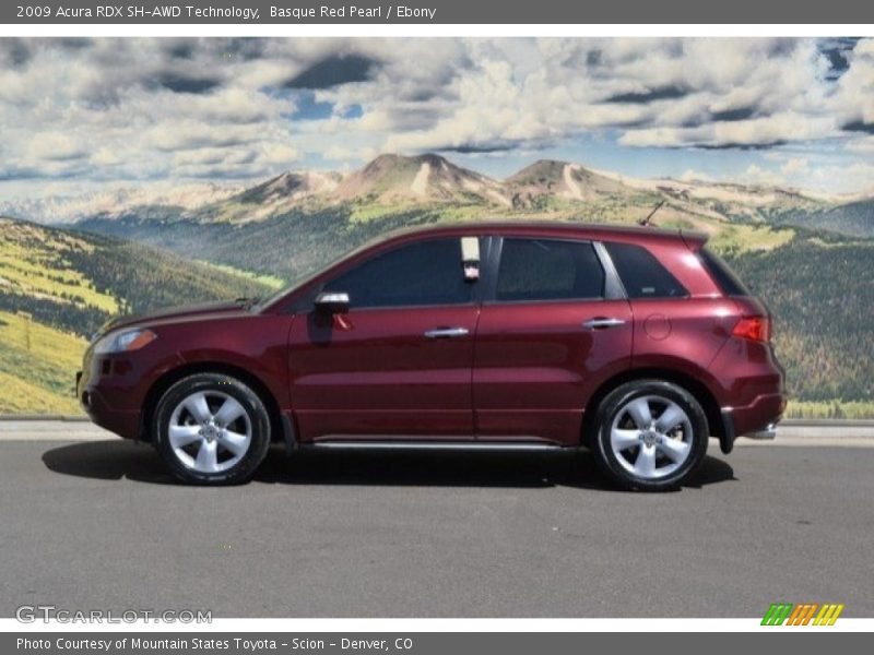 Basque Red Pearl / Ebony 2009 Acura RDX SH-AWD Technology