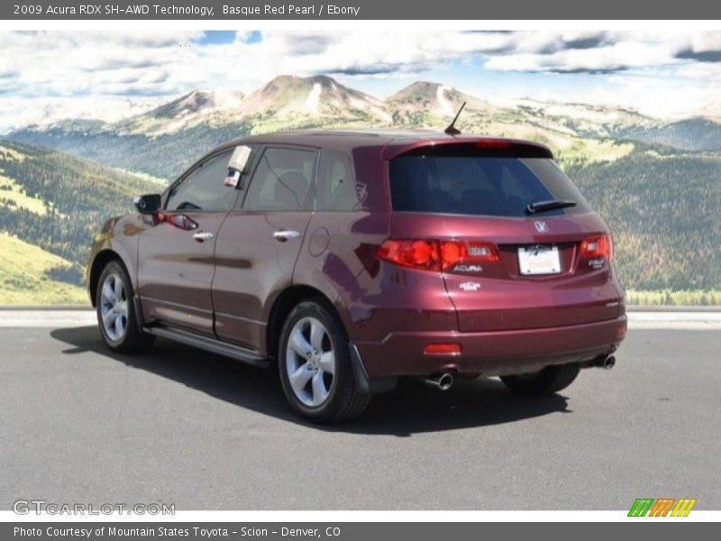 Basque Red Pearl / Ebony 2009 Acura RDX SH-AWD Technology