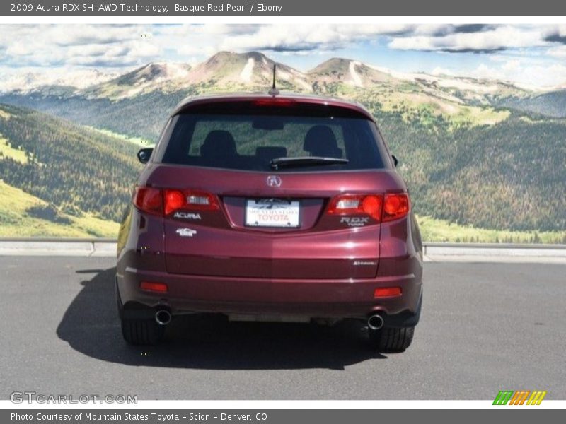 Basque Red Pearl / Ebony 2009 Acura RDX SH-AWD Technology