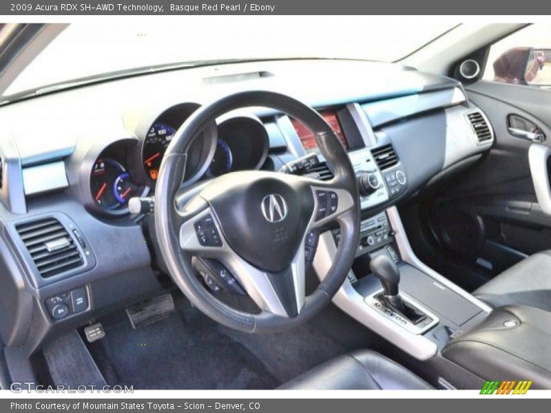 Basque Red Pearl / Ebony 2009 Acura RDX SH-AWD Technology