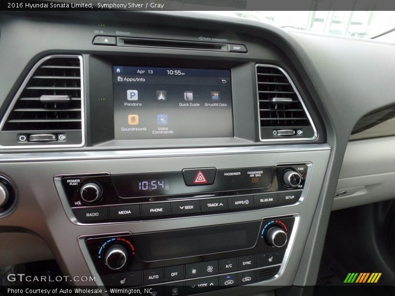 Symphony Silver / Gray 2016 Hyundai Sonata Limited