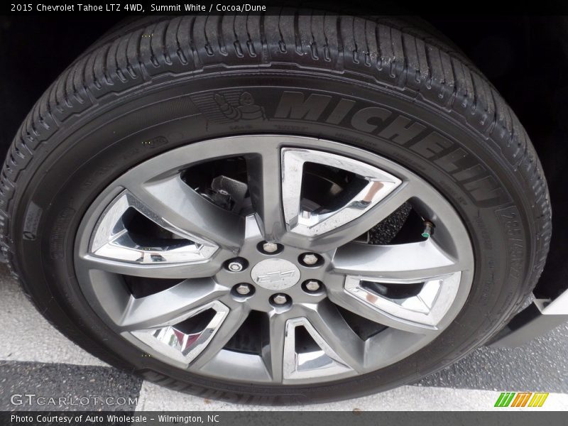 Summit White / Cocoa/Dune 2015 Chevrolet Tahoe LTZ 4WD