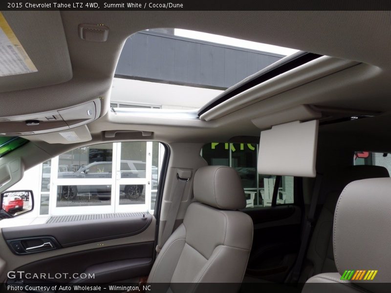 Summit White / Cocoa/Dune 2015 Chevrolet Tahoe LTZ 4WD