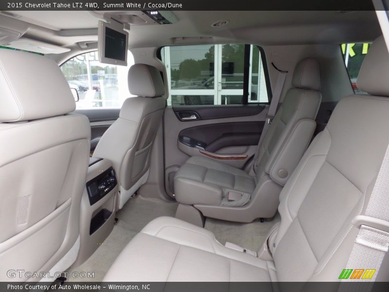 Summit White / Cocoa/Dune 2015 Chevrolet Tahoe LTZ 4WD