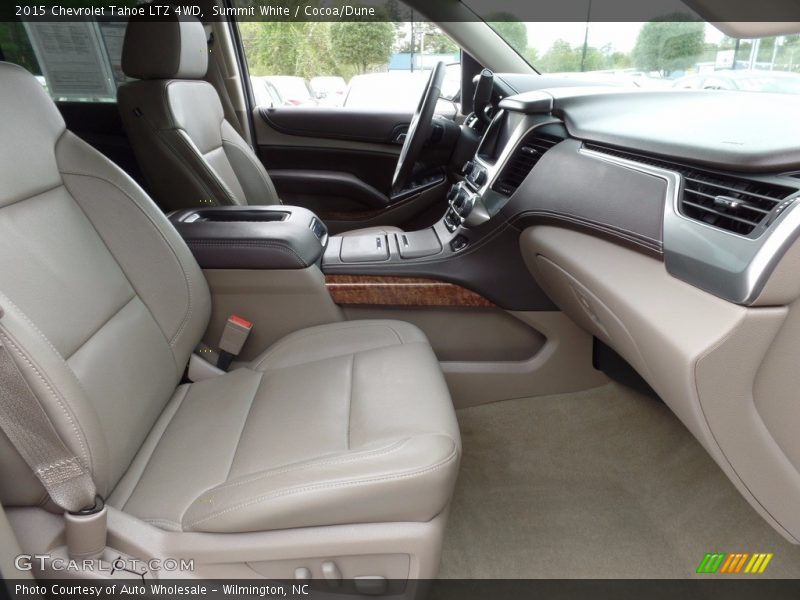 Summit White / Cocoa/Dune 2015 Chevrolet Tahoe LTZ 4WD