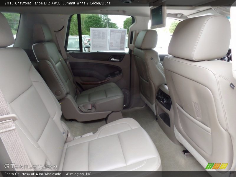 Summit White / Cocoa/Dune 2015 Chevrolet Tahoe LTZ 4WD