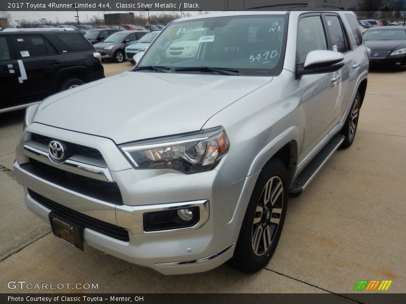 Classic Silver Metallic / Black 2017 Toyota 4Runner Limited 4x4