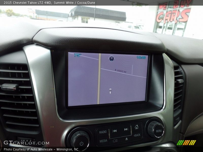 Summit White / Cocoa/Dune 2015 Chevrolet Tahoe LTZ 4WD