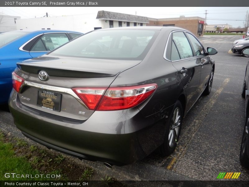 Predawn Gray Mica / Black 2017 Toyota Camry SE