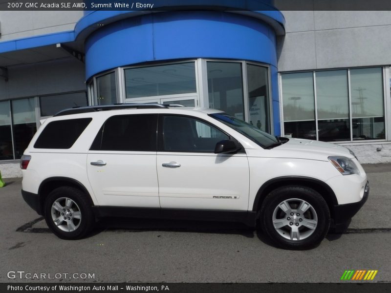 Summit White / Ebony 2007 GMC Acadia SLE AWD