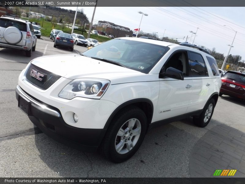 Summit White / Ebony 2007 GMC Acadia SLE AWD