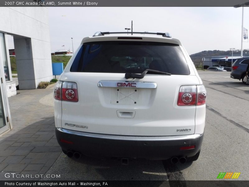 Summit White / Ebony 2007 GMC Acadia SLE AWD