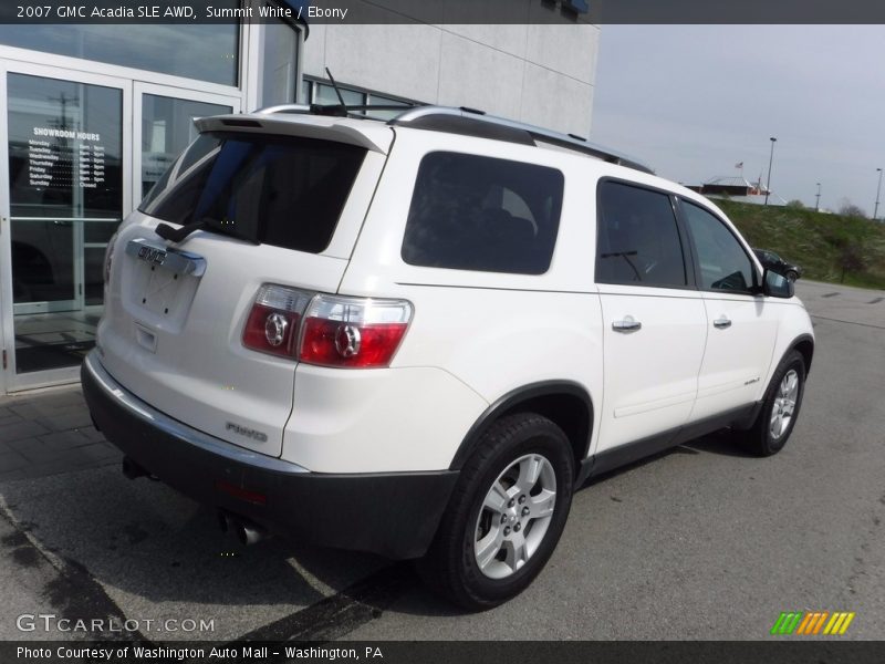 Summit White / Ebony 2007 GMC Acadia SLE AWD